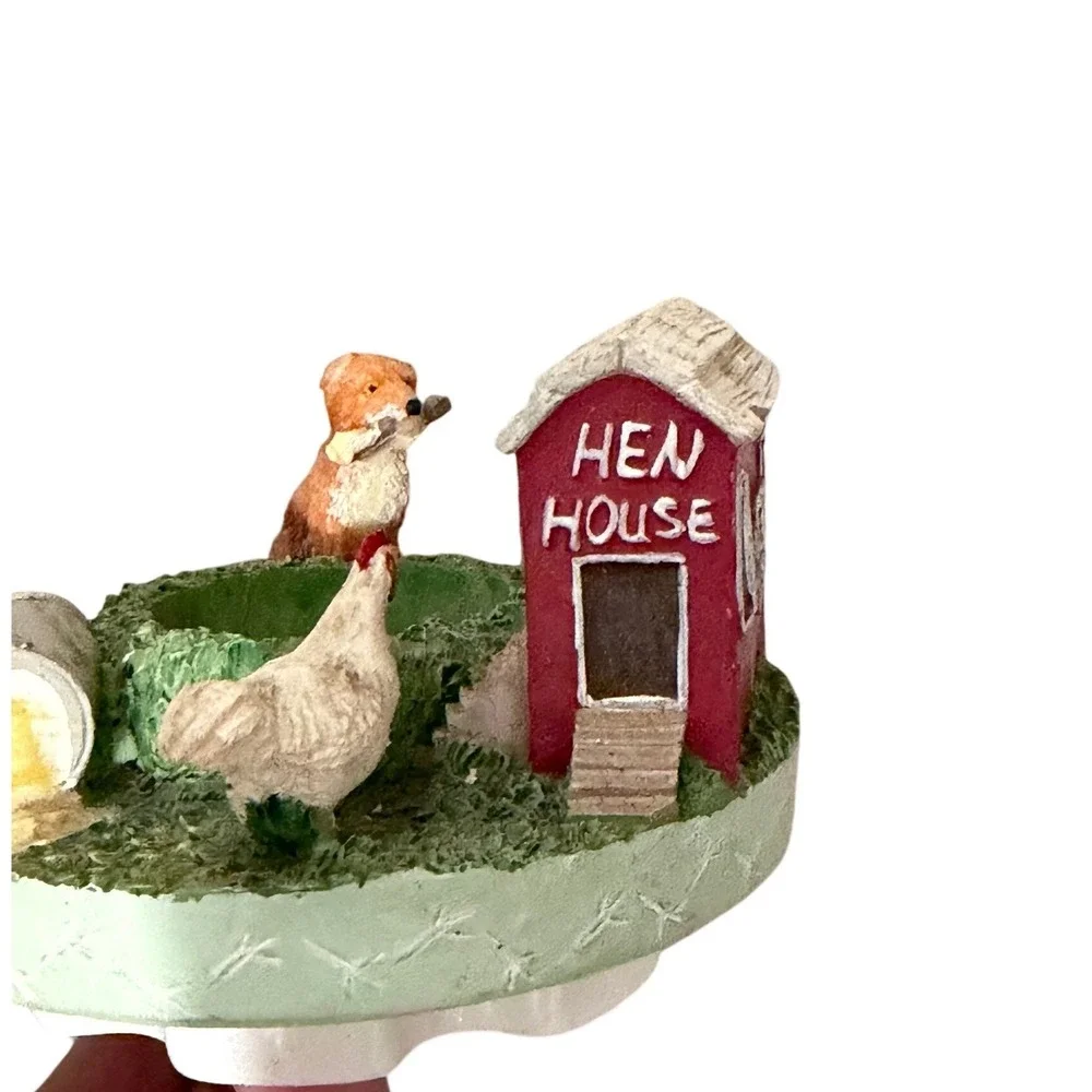 Hen House Jar Candle Topper Farmhouse Chicken Resin Candle Shade Decor